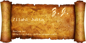 Zilahi Jutta névjegykártya
